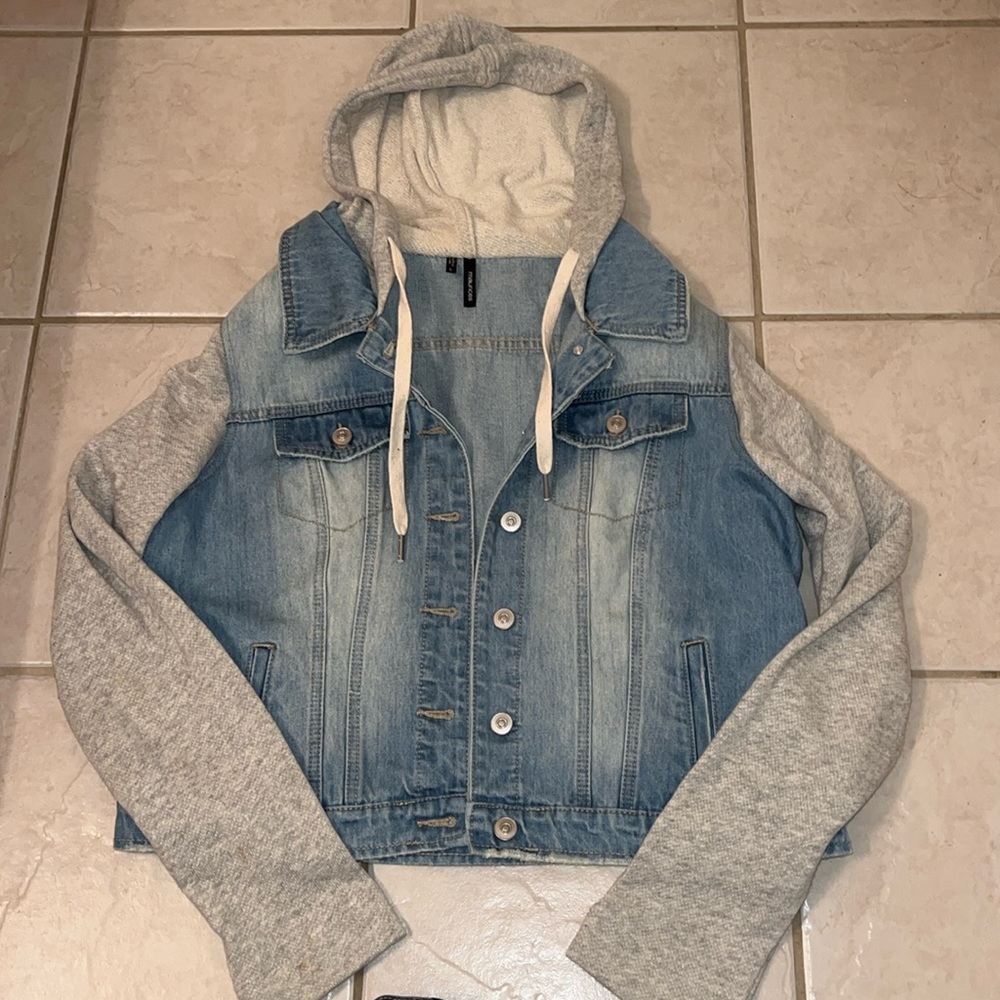 Maurice’s jean sweatshirt jacket